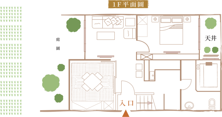 千福客室 平面圖